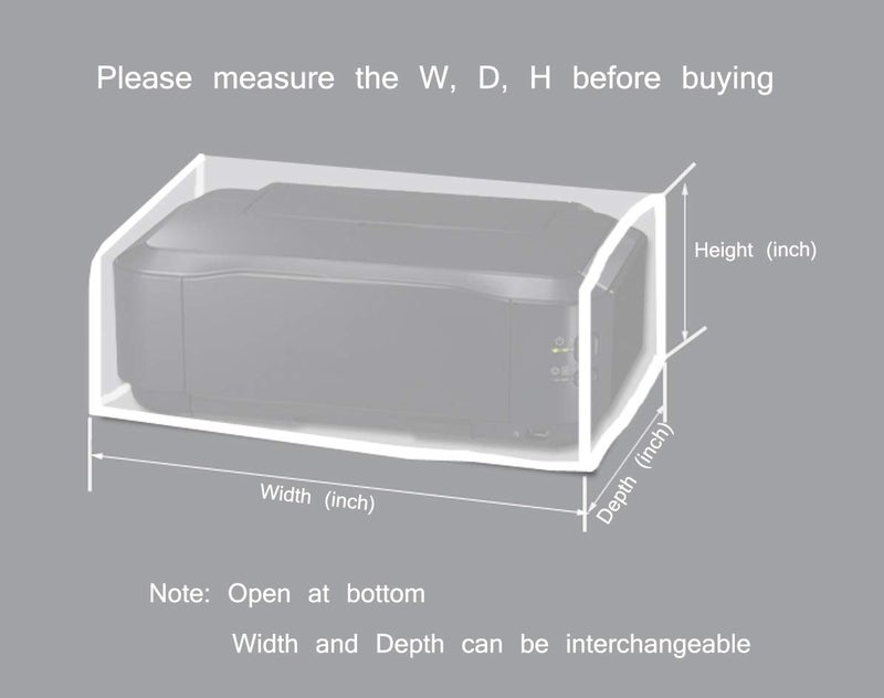 SZBRO Printer Dust Cover Case Water Proof Protective Covers Jacket,Compatible with HP, EPSON,Canon, Brother, PIXMA Officejetï¼ŒUniversal Case Protector for Printers (15W x8H x15D) - Image 3